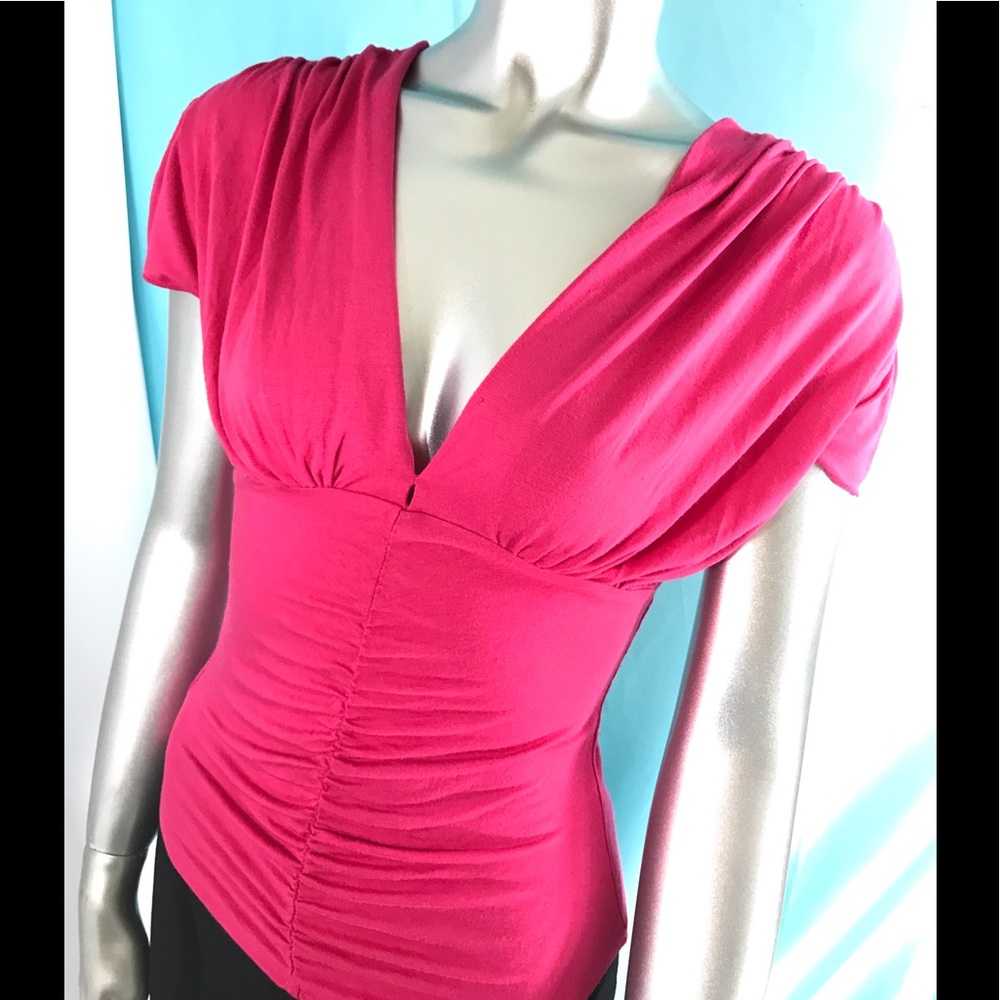 Pink Sexy Dress up or dress down top. Small